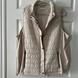 Maurices Cream Quilted Vest